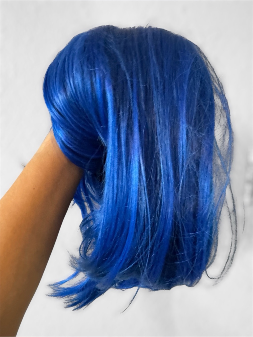Vibrant Blue Synthetic Women’s Wig - Bold Blue Look